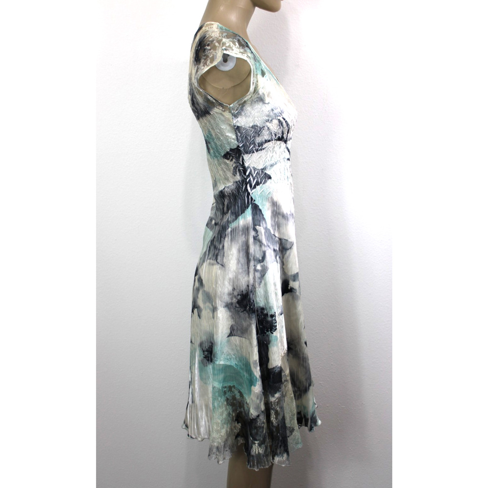 Komarov Woman's Dress S Crinkle Midi Fit-Flared Dress - Picture 3 of 8